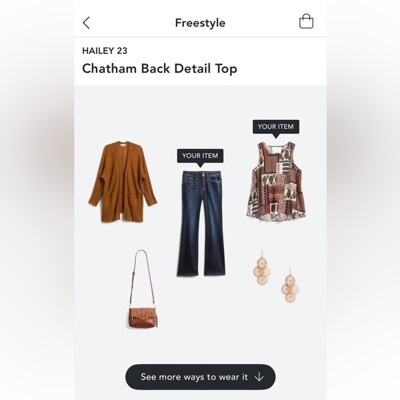 Like new Stitch fix Boho tank top - Picture 2 of 5